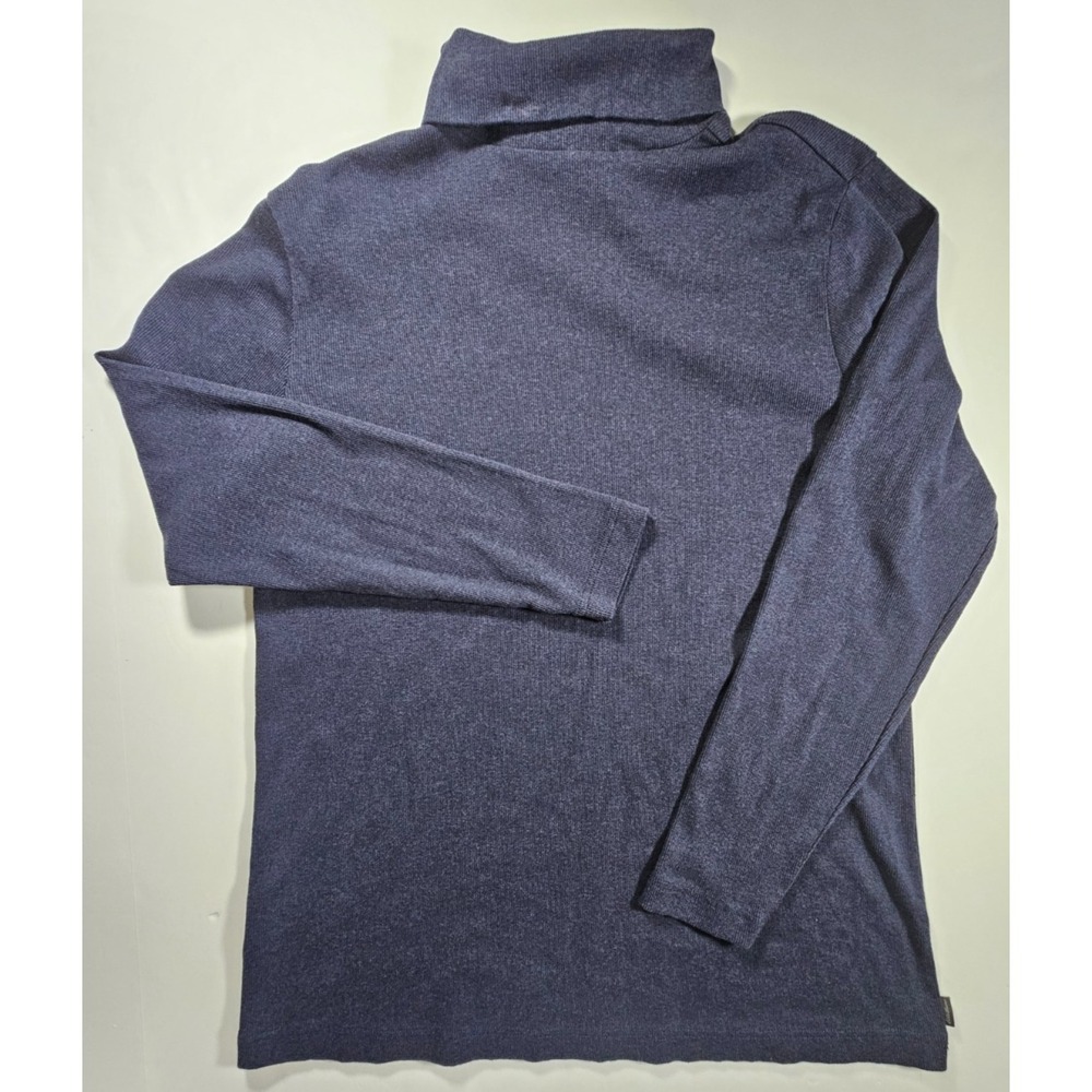 Eddie Bauer Ribbed Turtleneck long sleeve Blue shirt 2XL